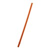 DA8321-500 ML. (17 FL. OZ.) DOUBLE WALLED TUMBLER WITH STRAW-Orange Straw